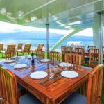 Galapagos Solaris Restaurant auf dem Sonnendeck