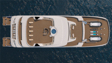 Katamaran Hermes - Sonnendeck