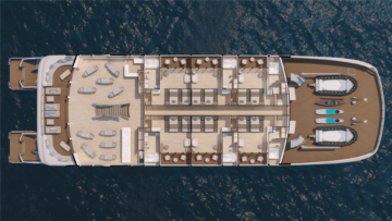 Katamaran Hermes - Oberdeck