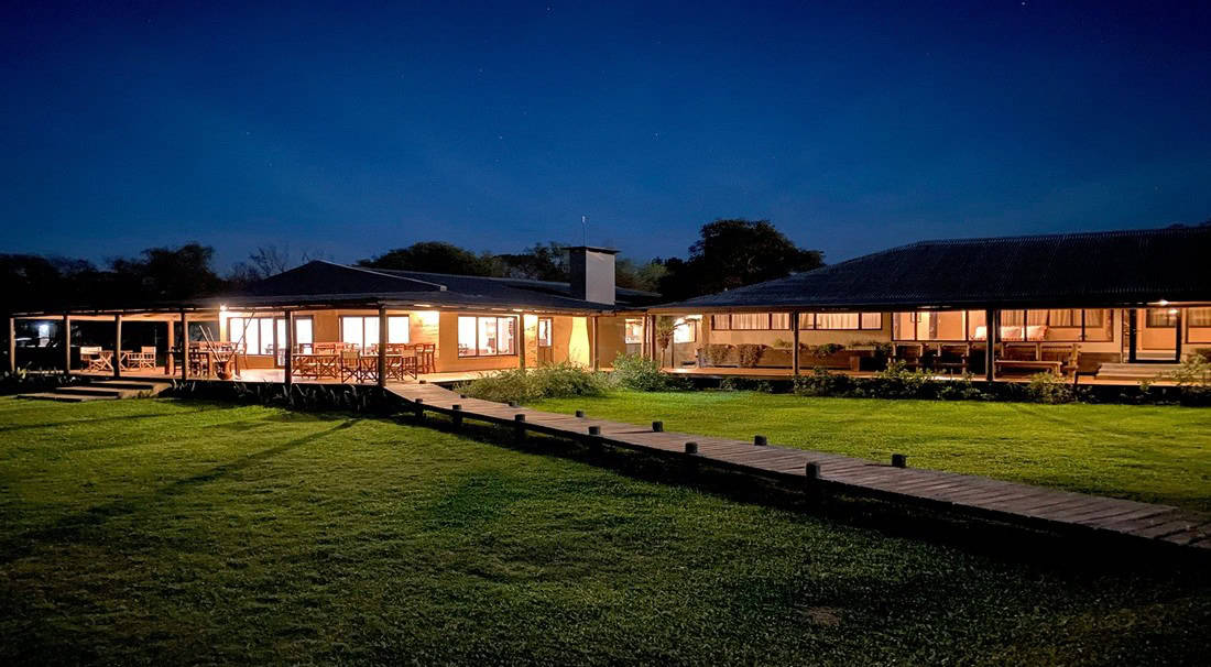 Irupé Lodge bei Nacht Irupé Iberá