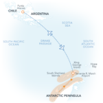 Überfliege die Drake-Passage