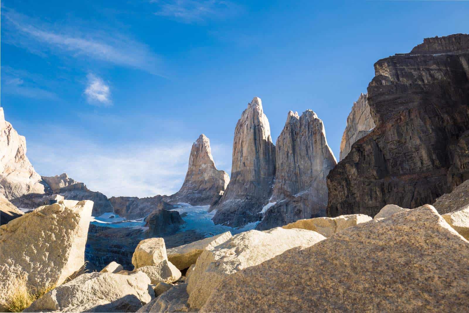Granittürme im Nationalpark Torres del Paine, Patagonien