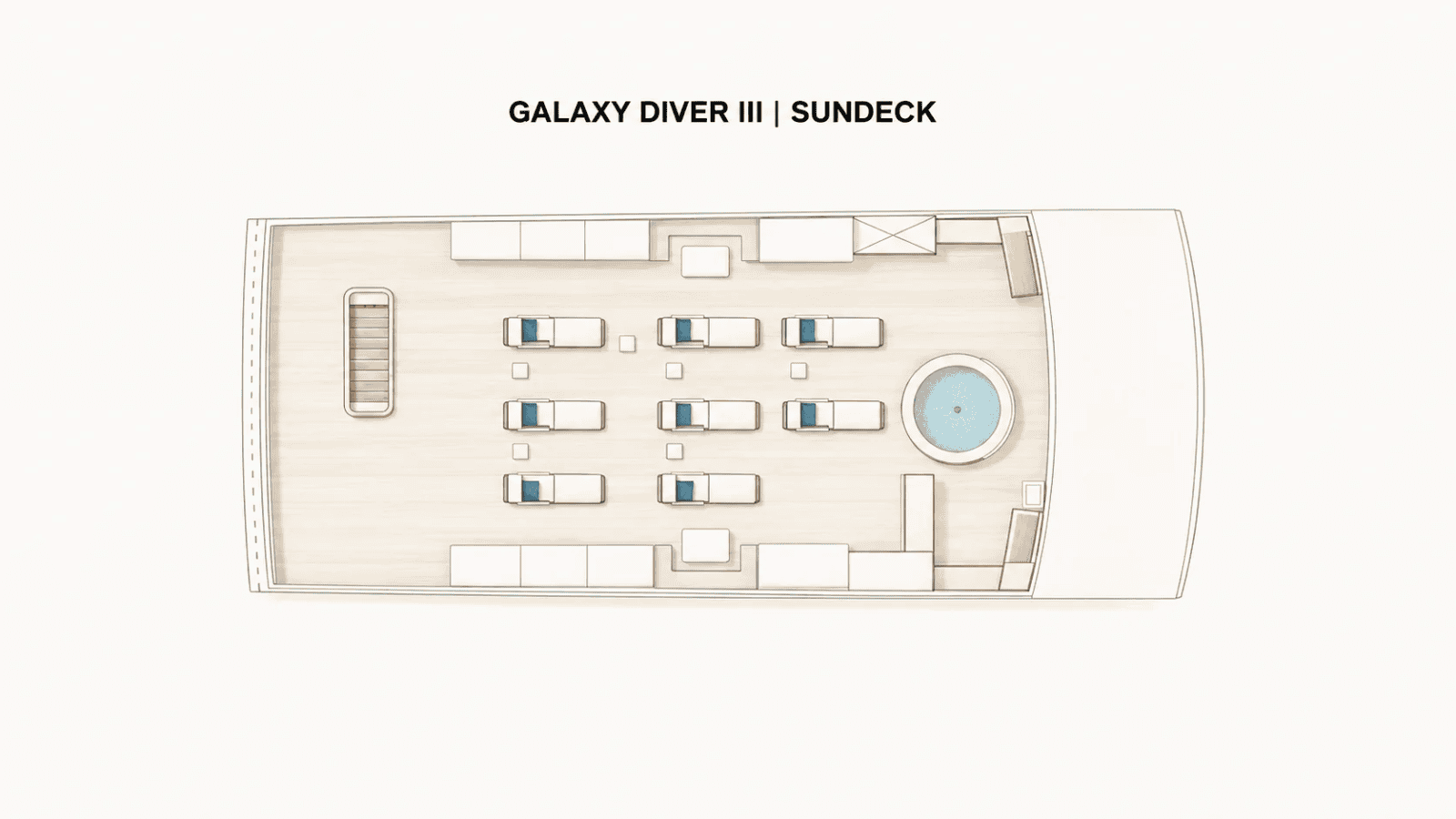 Deckplan Sonnendeck Galaxy Diver III
