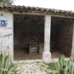 Wäscherei des Hospitals Señor de Malta in Vallegrande mit Graffiti